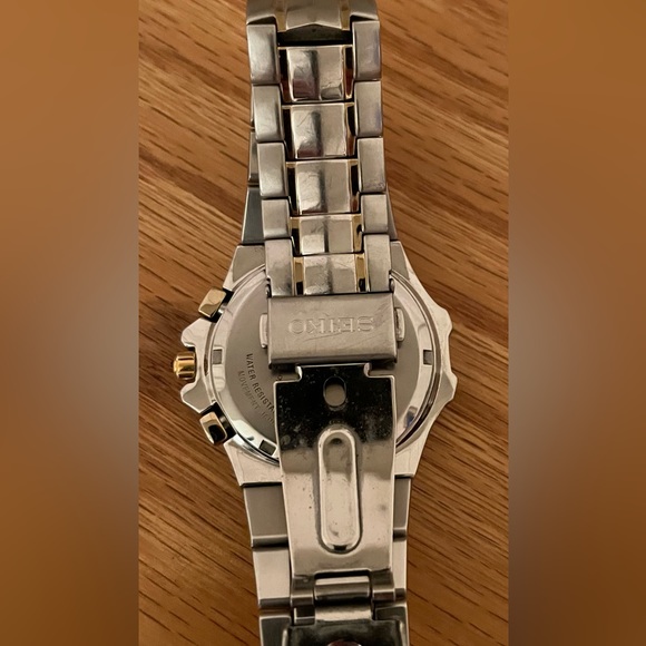Seiko Coutura Chronograph 100m 7T62 Quartz Watch Mens - Picture 3 of 5
